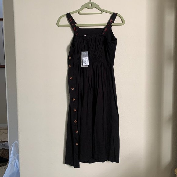 Black Strappy A-line Dress from India. BRAND NEW - Picture 5 of 8